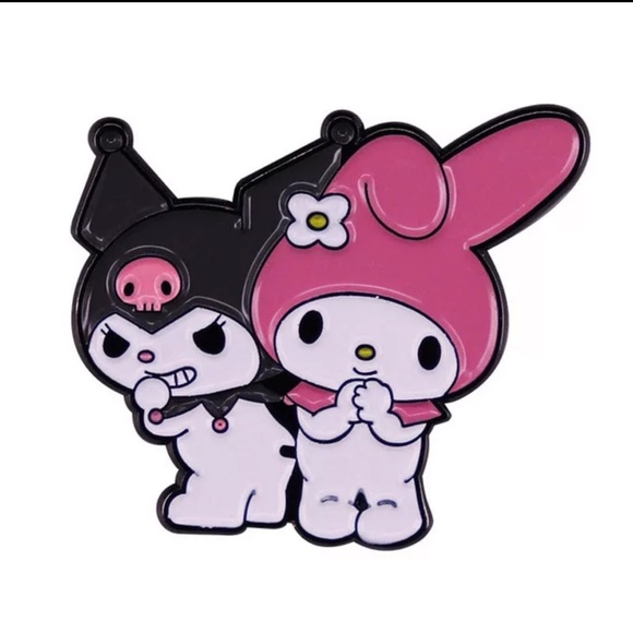 Hello Kitty Jewelry - My Melody with Kuromi brooch. NWT